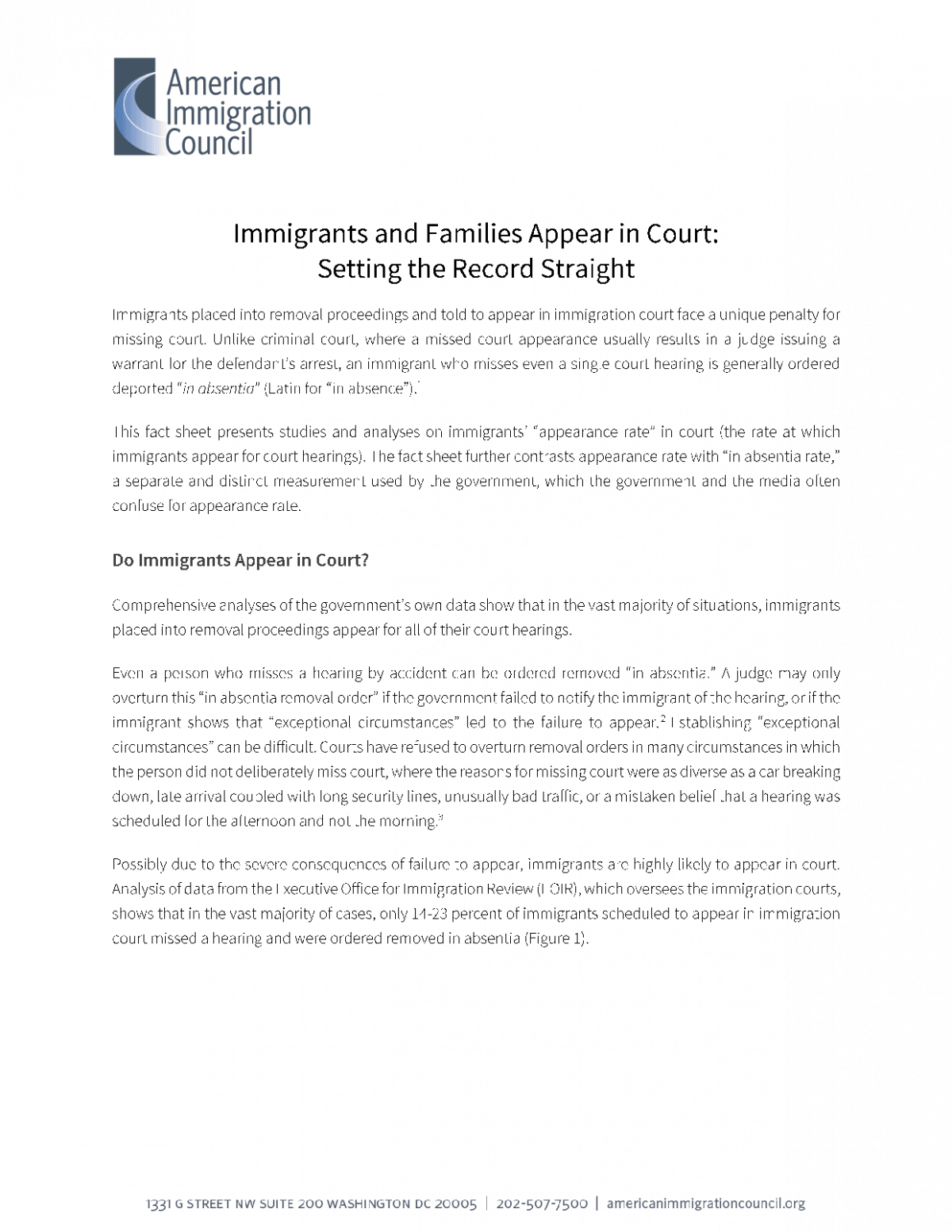 Immigration Courts American Immigration Council